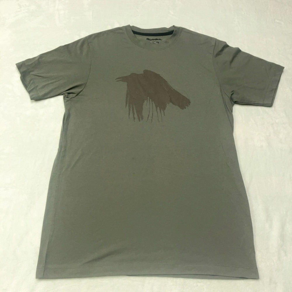2/$30 Outdoor‎ Research Dri-Release T-Shirt Crow Graphic Short Sleeve Tee Green